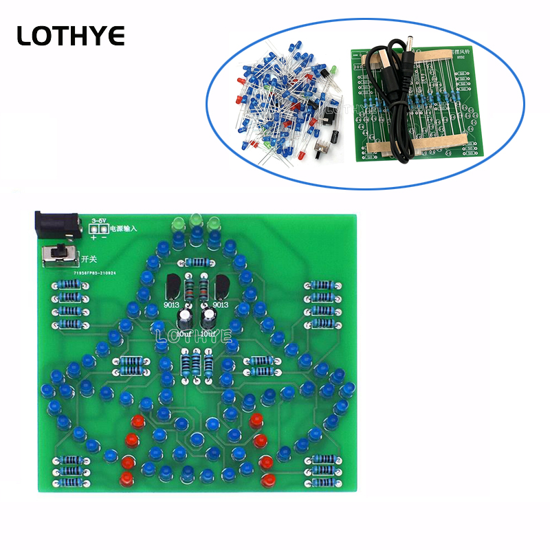 Diy Electronics Lab - DC 3-5V LED-licht Swing Windgong Laboratorium