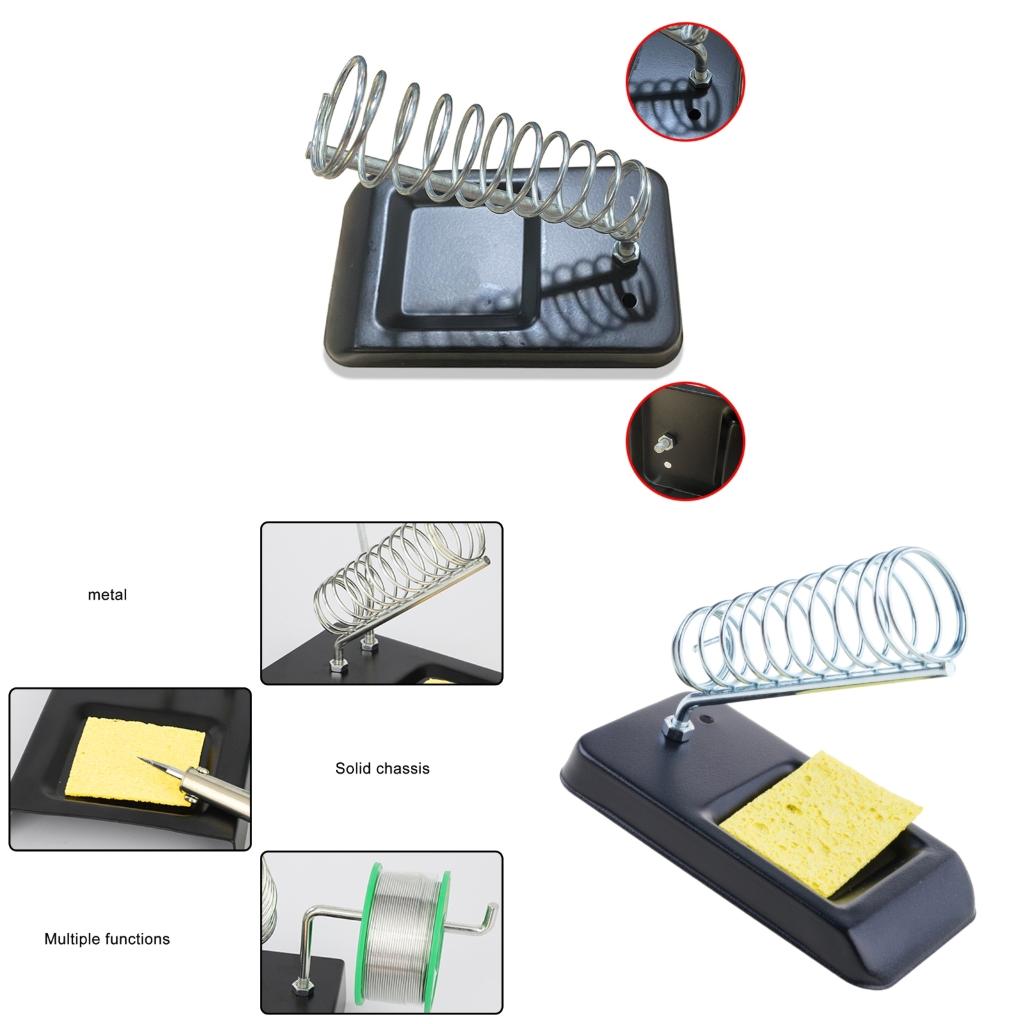 Diy Electronics Bench - Draagbare metalen soldeerbouthouder Standhouder met reinigingsspons