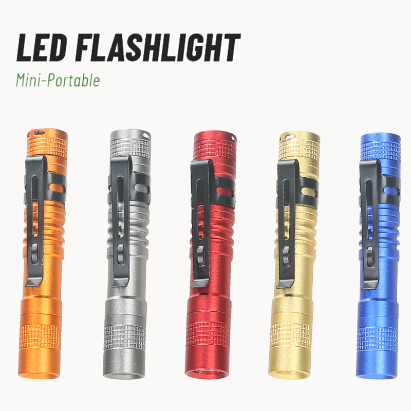 Diy Lamp Electronics - Draagbare Mini LED-penzaklamp met penclip Handheld