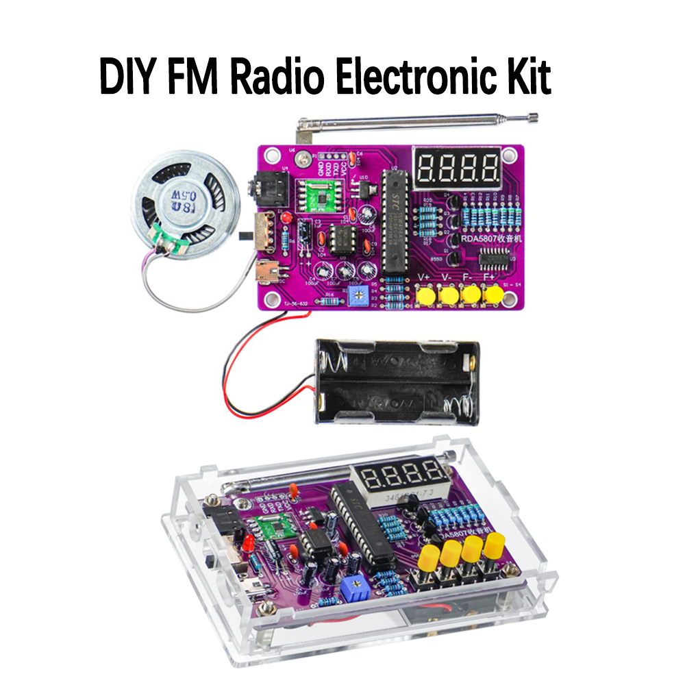 Diy Projects With Electronics - DIY FM-radio elektronische kit 87-108MHz instelbare