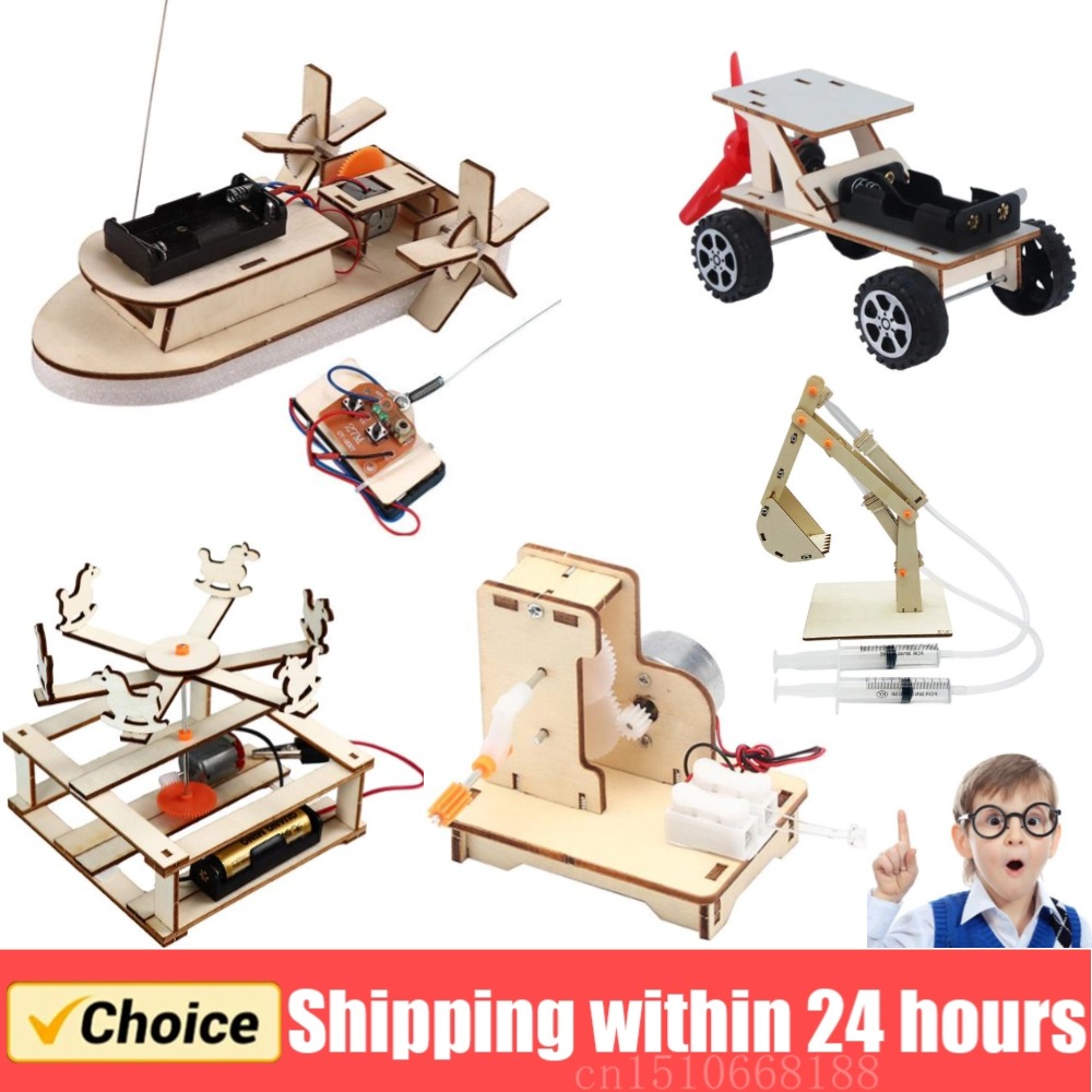 Diy Kit Elektronik - Diy Boat Model Science Speelgoed Kids