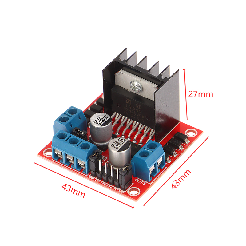 L298N Motor Driver - L298N Stappenmotor Slimme Auto Robot Broodplank