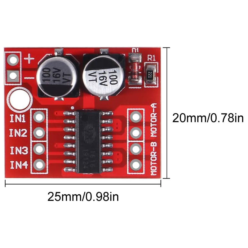 10 STKS L298N Mini DC Motor Dr - L298N Motor Driver recensie en prijs
