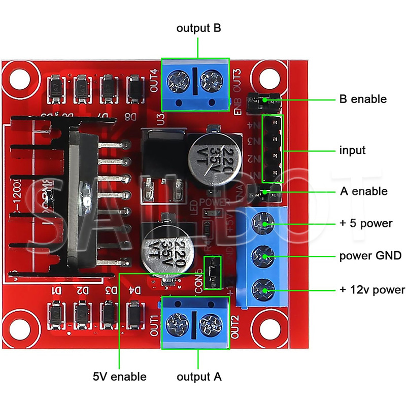 1/5/10 STKS L298N DC Motor Dri - L298N Motor Driver recensie en prijs