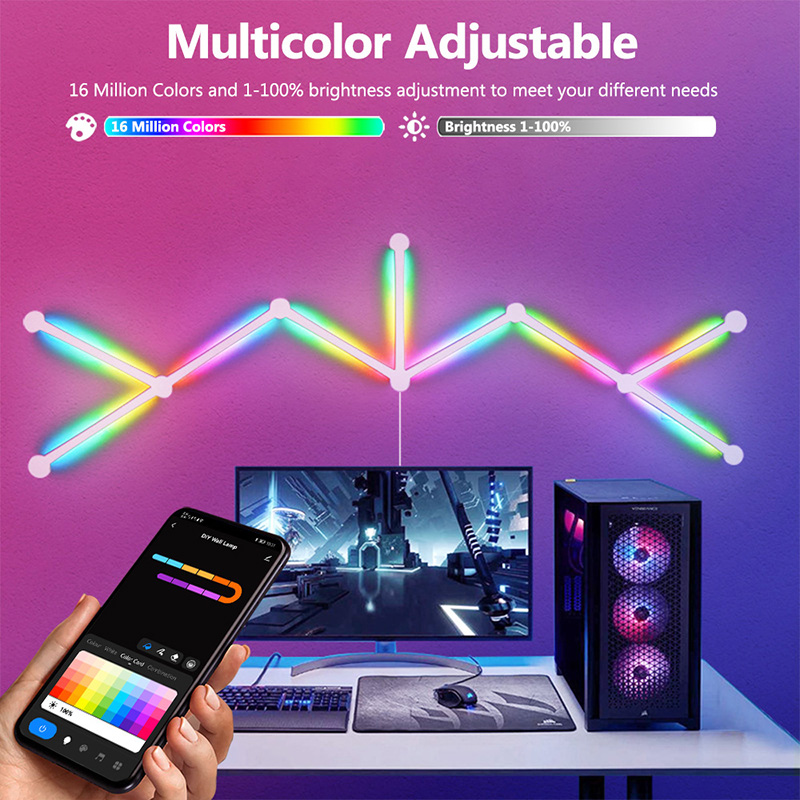 Slimme RGB-wandlamp, Bluetooth - Diy Lamp Electronics recensie en prijs