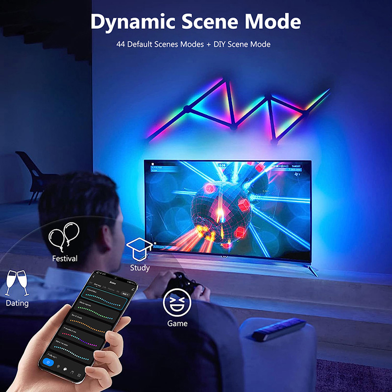 Slimme RGB-wandlamp, Bluetooth - Diy Lamp Electronics recensie en prijs