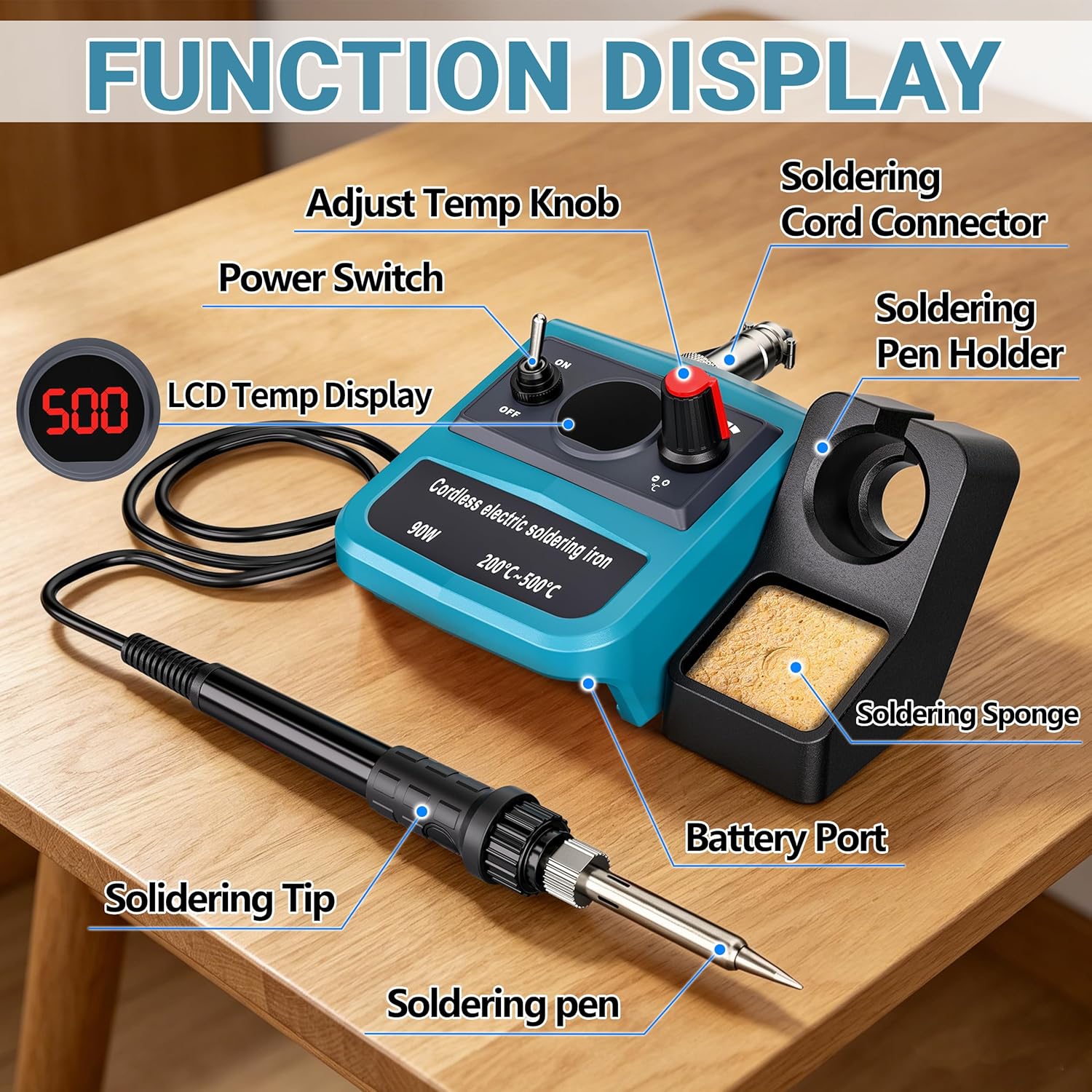 90W LED digitale draadloze sol - Diy Electronics Power Supply recensie en prijs